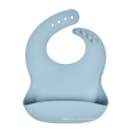 Soft silicone waterproof baby eating pocket, recyclable, suitable for easy cleaning, BPA-free children's bib